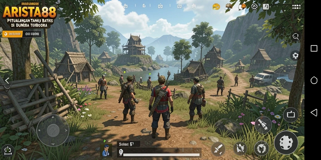 Gameplay ARISTA88 menunjukkan eksplorasi dunia yang luas.