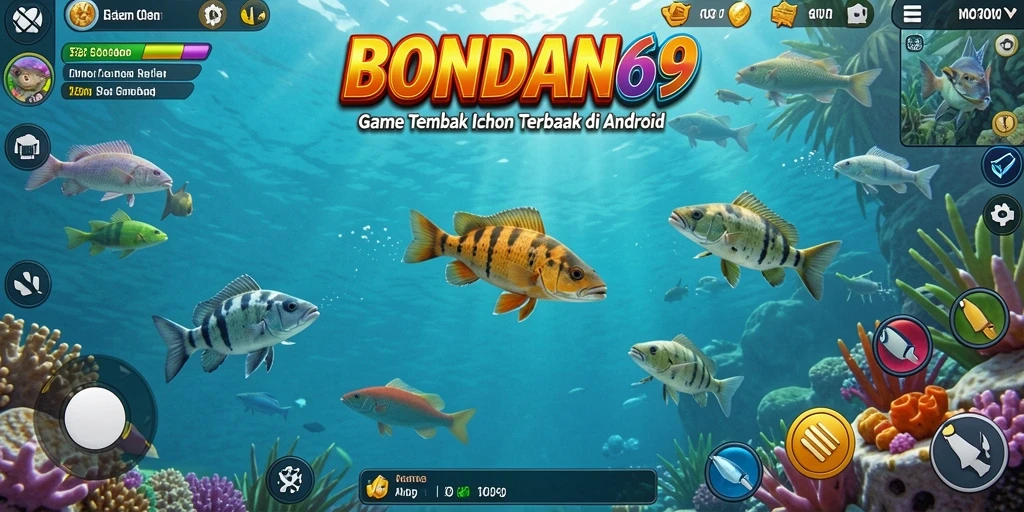 Screenshot gameplay menunjukkan aksi seru Tembak Ikan dengan grafis menawan.
