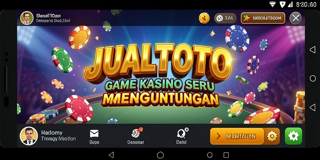 Tampilan gameplay menarik dari JUALTOTO yang memikat pemain.