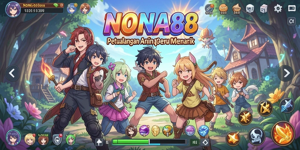 Tampilan luar biasa dari gameplay NONA88 yang memukau dan penuh warna.