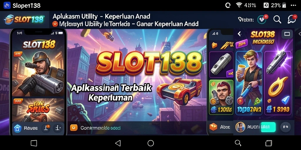 Screenshot utama SLOT138 menampilkan antarmuka aplikasi Utility yang intuitif.